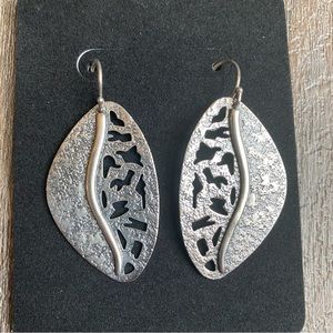 EARLY Silpada Earrings Sterling Silver with Satin and Oxidized Finishes